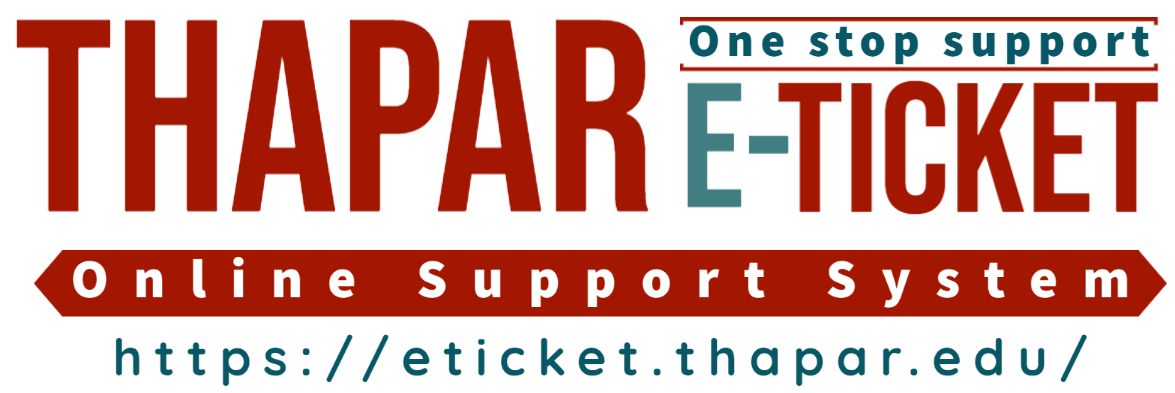 Thapar E-Ticket Online Support System